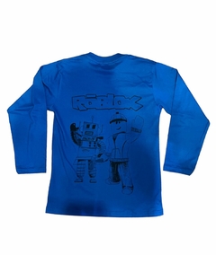 Remera manga larga de Roblox Azul en internet