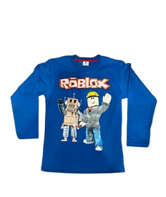 Remera manga larga de Roblox Azul - comprar online