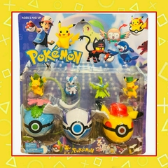 Set de muñecos y pokebola Pokemon Go