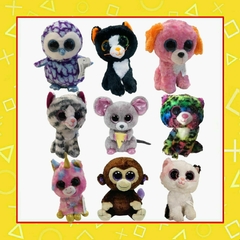 Peluches de animales con ojos brillosos TY