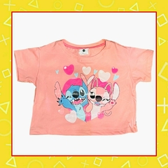 Remera top de stitch