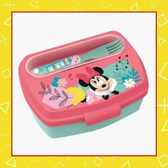 sandwichera con cubiertos minnie mouse