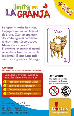 Bontus - Cartas Imita en la granja en internet