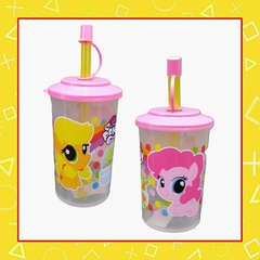 Vaso con tapa y sorbete My Little Pony