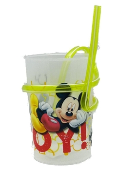 Vaso con sorbete junior de mickey mouse - comprar online