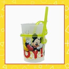 Vaso con sorbete junior de mickey mouse