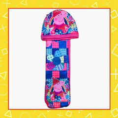combo de gorro y bufanda de peppa pig