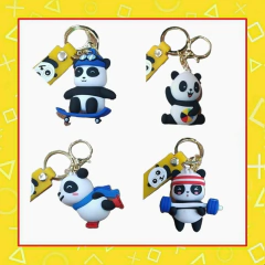 llaveros de pandas gimnastas