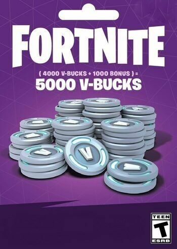 PACK DE 5000 PAVOS FORTNITE VBUCKS