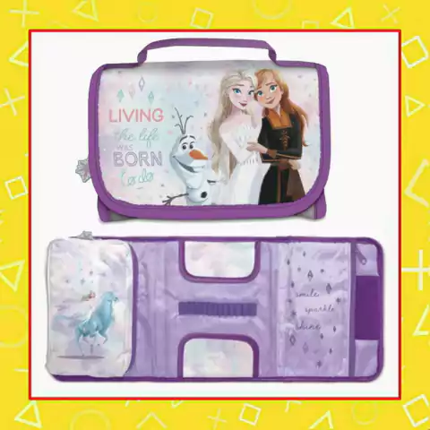 Cartuchera desplegable de tela Frozen