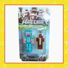 Muñeco Steve con Armadura Minecraft
