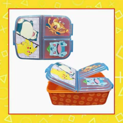 Tupper Hermético con Divisiones - Pokemon - comprar online