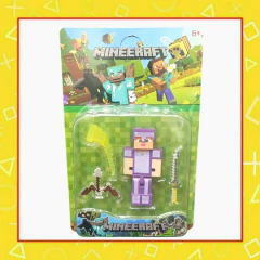 Muñeco de Minecraft con Armas - Violeta - comprar online