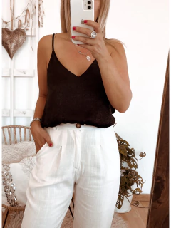 Musculosa lencera de saten - comprar online