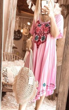 Tunica bordada de algodon de la india ( TI0003)