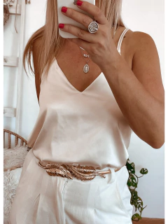 Musculosa lencera de saten - comprar online