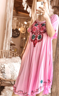 Tunica bordada de algodon de la india ( TI0003) - comprar online