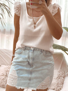 Imagen de Mini de jean con roturas