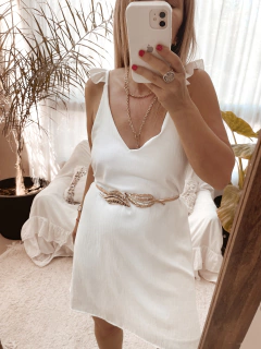 vestido amanda blanco Moo