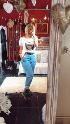 Jean slouchy celeste (J750) - comprar online