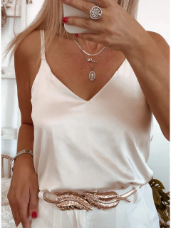 Musculosa lencera de saten - Oliwa Clothes