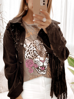 CAMPERA TEXAS ( con fleco y tachas)