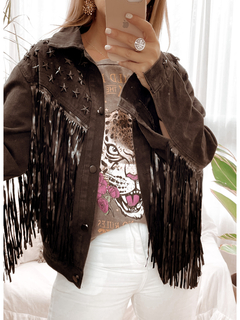 CAMPERA TEXAS ( con fleco y tachas) - comprar online