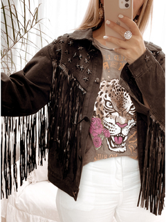 CAMPERA TEXAS ( con fleco y tachas) - Oliwa Clothes