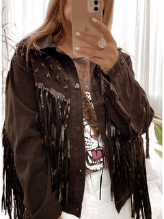 CAMPERA TEXAS ( con fleco y tachas) en internet