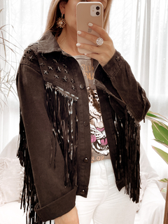 CAMPERA TEXAS ( con fleco y tachas) - comprar online