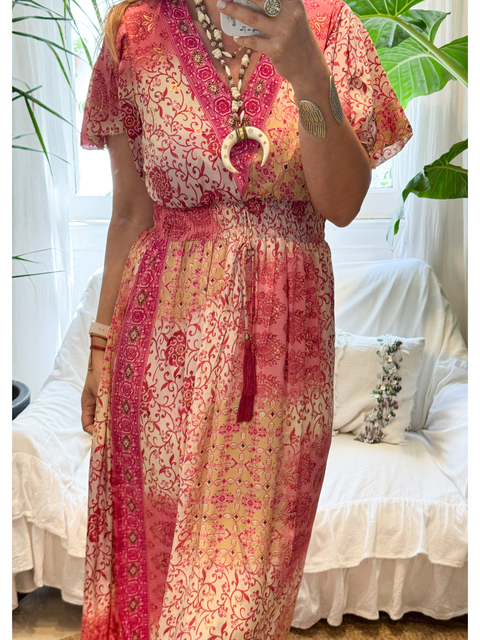 Vestido Deya de Seda de India VI5630