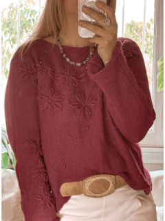 Sweater de mohair Ginebra Cereza