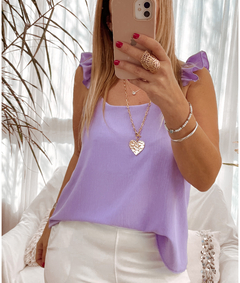 Musculosa Amanda lino de crep