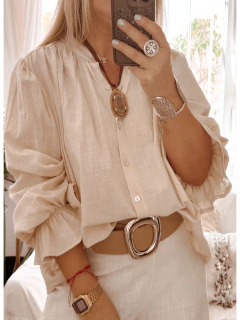 Camisa Africa manteca