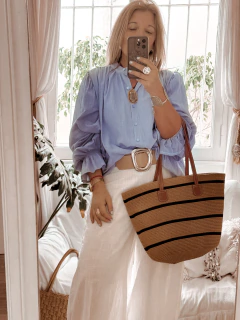 Camisa Africa celeste en internet