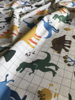 SET COMBINADO DINOS GRILLA P - CoolnCotton