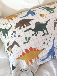 Imagen de Funda de Almohadón Dinos Grilla