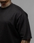 T-shirt Oversized Texturizada Ravello Preta - Wolfield Rio