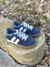 Zapatillas Retro Cuero art 6000 Azul G Acero Niiño