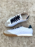 Zapatillas Retro Cuero art 6017 Blanco Aluminio