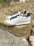 Zapatillas Retro Cuero art 6017 Blanco Aluminio - comprar online