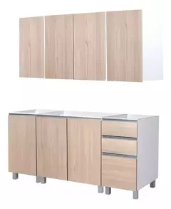 Combo Cocina Bajo Mesada 160 Cm + Alacena Ricchezze Potenza - tienda online