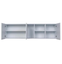 Imagen de Combo Bajo 160 cm Livorno Beige + Alacena + Mesada Marmol Sintetico