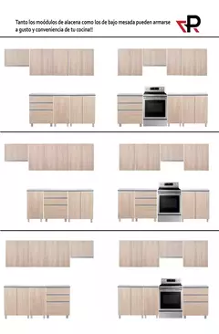 Combo Bajo Mesada 160 cm + Alacena 220 Cm con sobrepurificador - Potenza - Pignataro Diseño & Construccion