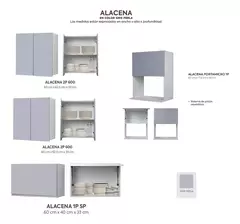Alacena Potenza Gris 240 Cm Con Porta Microondas C/ Piston en internet