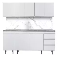 Combo Bajo Mesada 180 Arco Blanco Perfil J Alumin. + Alacena - comprar online