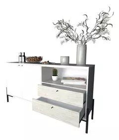 RBahiut Vajillero 150 Cm 2 Puertas 2 Cajones Tables 4253 - Pignataro Diseño & Construccion