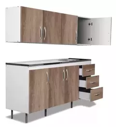 Combo Mueble Cocina Bajo Mesada Ricchezze Arco 160 + Alacena - comprar online
