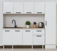 Bajo Mesada 160 Cm + Alacena + Despensero Tolva 1p Turin