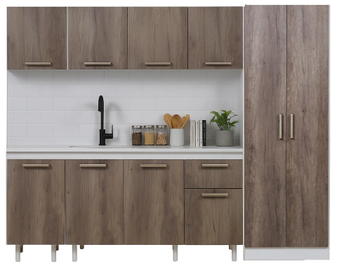 Bajo Mesada 160 Cm + Alacena + Despensero Tolva 2p Turin - comprar online